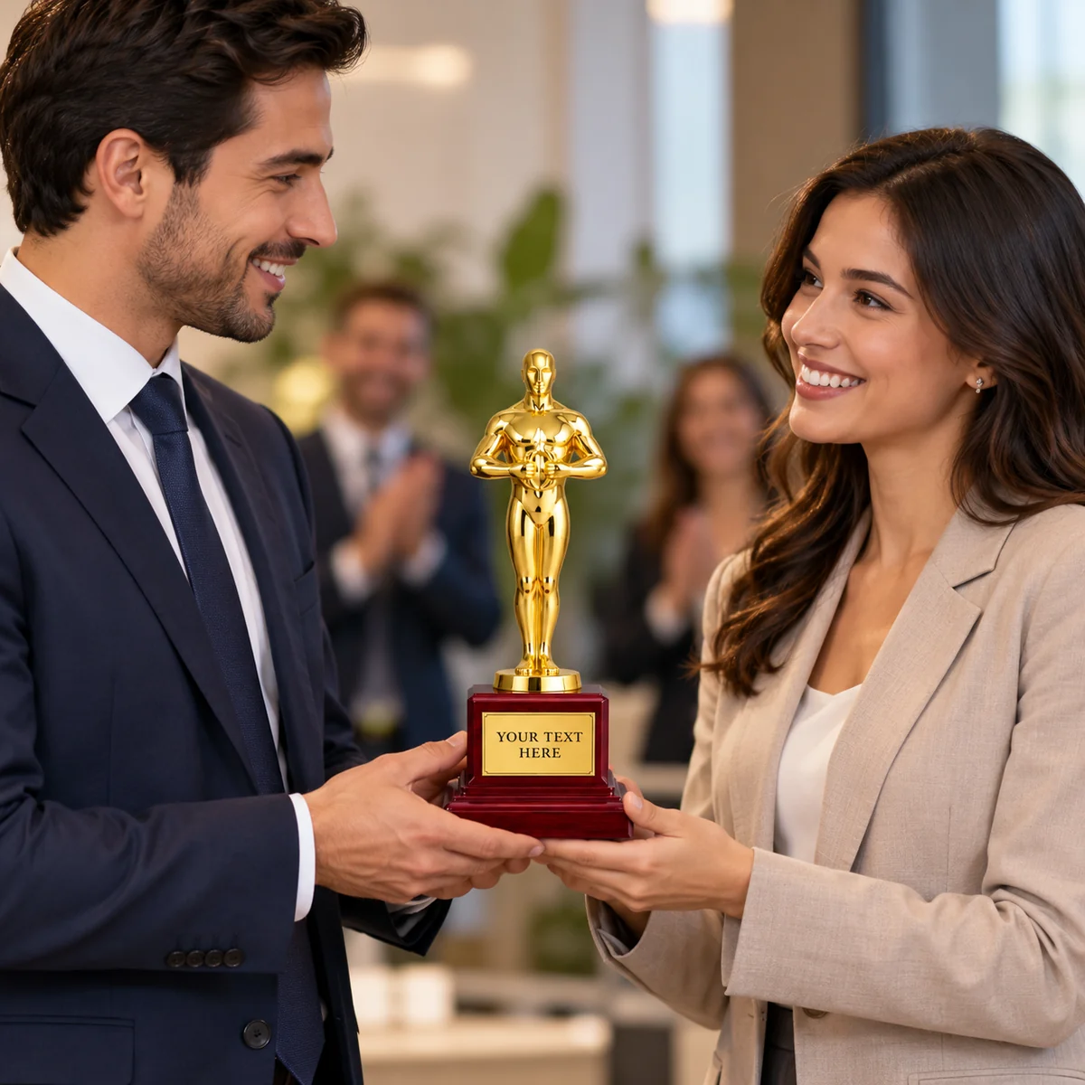 Gold Award Figure Trophy - view 3